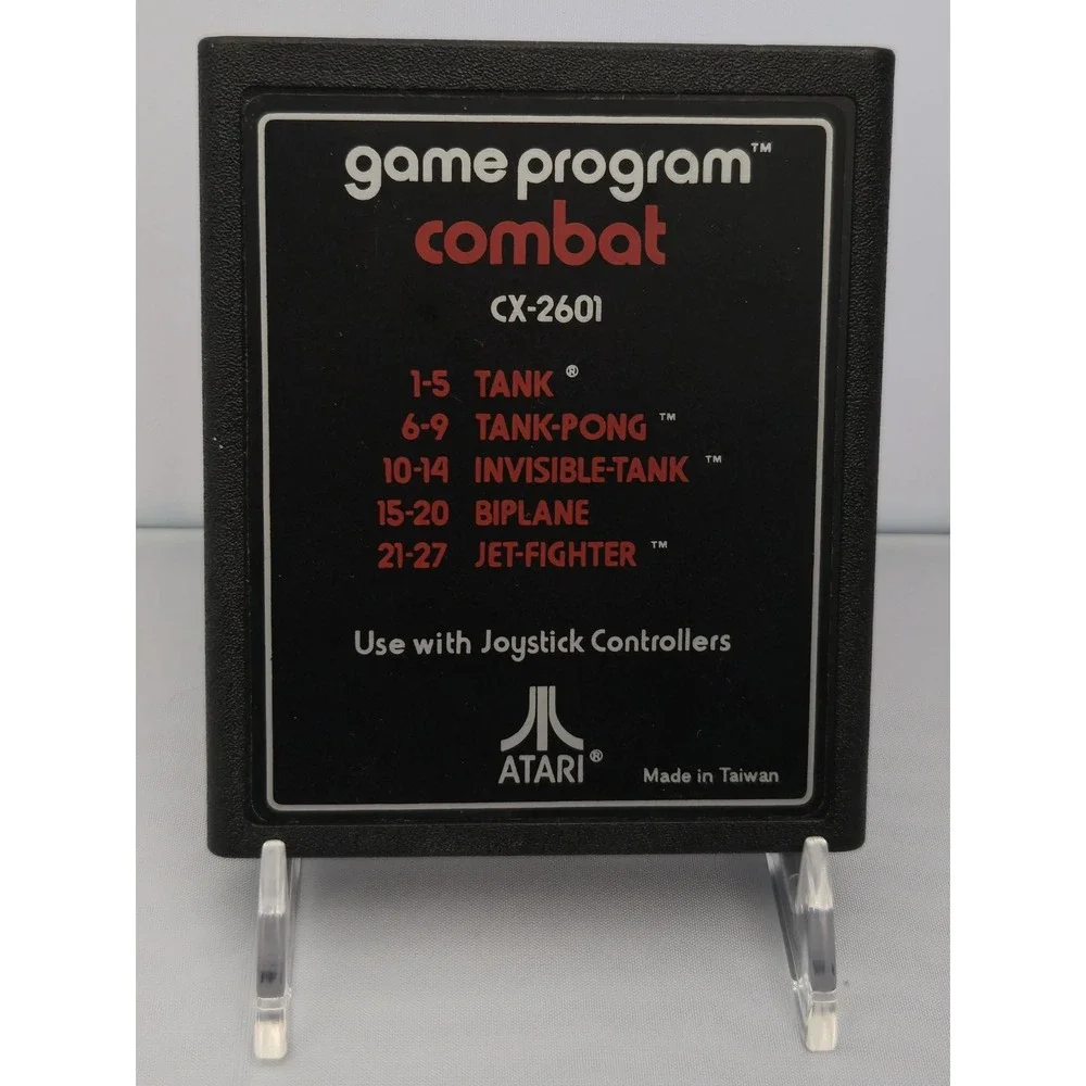 Combat 1977 & Space War 1978 (Atari 2600) Cartridge Bundle - Tested & WORKING